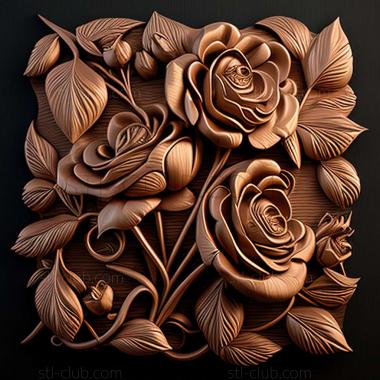 3D model roses (STL)